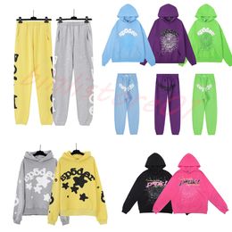 Designer Sweat à capuche Designer Survêtement Sp5der Sweat à capuche Hommes Sweat à capuche Sp5der Young Thug 555555 Hommes Femmes Sweatshirts Mousse Imprimer Spider Web Pull Sweatshirts Pantalons S-XL