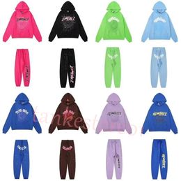 Designer Sweat à capuche Designer Survêtement Sp5der Sweat à capuche Hommes Sweat à capuche Sp5der Young Thug 555555 Femmes Sweatshirts Mousse Imprimer Spider Web Pull Sweatshirts Pantalon S-XL