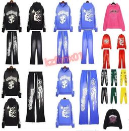 Designer Hoodie Hellstar Heren Pullover Spiderweb Star Flash Lange mouw Straat Hiphop Sweatshirts Blauw Rood Grijs Zwart Wit Yoga VIntage Hoodies Rapper Hoody dd3