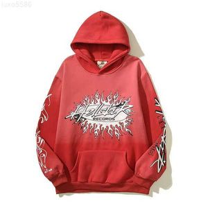 Designer Hoodie Hellstar Hommes Pull Spiderweb Star Flash Manches Longues Street Hip-hop Sweats Bleu Rouge Gris Noir Blanc Yoga Vintage Hoodiosuc7z