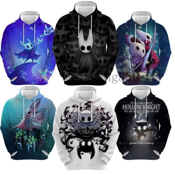 Sudadera con capucha de diseñador Sudaderas con capucha de caballero hueco para hombres Sudadera Personaje de anime de dibujos animados en 3D Camisa de caballero hueco Mujer Ropa para niños Sudadera con capucha de manga larga Suéteres