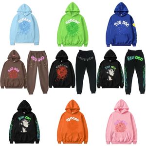 Designer hoodie designer sp5der hoodie Young Thug Sp5der 555555 spinnenwebben paar afdrukken hoodie sweatshirt heren dames trainingspakken S-2X