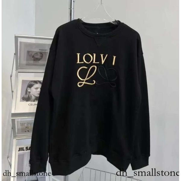 Diseñador con capucha Loewees suéter sudaderas con capucha para mujeres suéteres jersey para mujer manga larga algodón rosa blanco negro Hoo Jumper sudaderas mujeres sudadera con capucha ropa