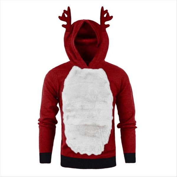 Sudadera con capucha de diseño Sudadera con capucha de lujo Suéteres para hombres Suéter feo de Navidad para regalo Santa Elf Jersey divertido para mujer Jerseys para hombre Tops sueltos Ropa de otoño e invierno