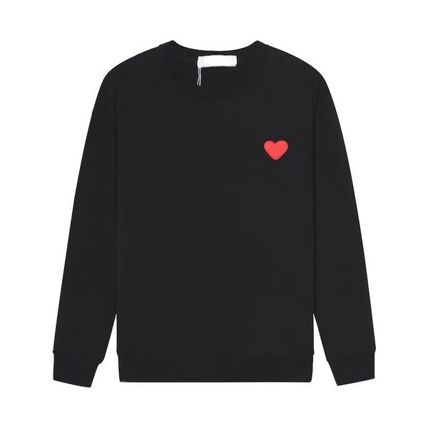 Sweat à capuche design Luxury Play Classic Little Red Heart Pull à capuche à manches longues en coton éponge Couple Manteau Loose Fashion Top Plush confortable Version de haut niveau Tops de luxe