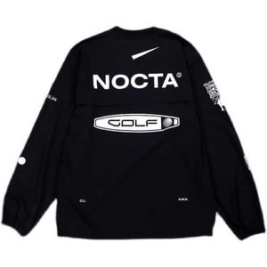 Sweat à capuche pour hommes 2023 Sweats à capuche pour hommes Version américaine Nocta Golf Co Branded Draw Respirant Séchage rapide Sports de loisirs T-shirt à manches longues Col rond Été