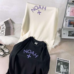 Sweat à capuche pour hommes Sweatshirts Mode Streetwear Noah Nouveau Classique Cross Expéditionnaire Armée À Manches Longues Couple High Street Lâche Imprimé Terry Pull Tendance