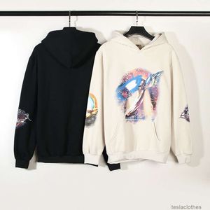 Sweat à capuche pour hommes Sweatshirts Mode Streetwear American High Street Fashion Br Kanyes Même Kanyes Heart Stealing Angel Peinture à l'huile Sweat à capuche Hommes Femmes