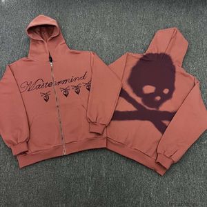 Designer Hoodie Herensweatshirts Mode Streetwear Travi Scotts Co Br ed Schedelborduurwerk Ritsvest Jas High Street Hip Hop Fashion Br Losse trui met capuchon