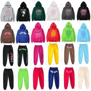 Diseñador Handie Men Spider Stopider Pants Clothen Mujeres Capasis o Neck Regular Regular Carta Impresión Spina Web Gráfica Sweatshirts Rosa recreación al aire libre