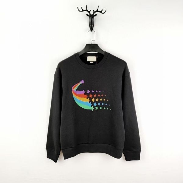 Designer Sweat à capuche Hommes Sweatshirts Rainbow Star Design Sweatshirts Manches longues Lâche Vêtements décontractés Tide Apparel