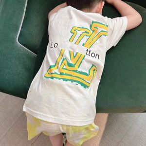 kinder designer t-shirt zomer kind babykleding met korte mouwen meisje jongens grafisch t-shirt waggel 100% katoen 100-160 s-4xl fasion ouder-kindkleding met letters