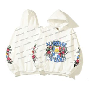 Designer Hoodie Rhude met artistiek patroon Kirin Arm Print Fashion Sweatshirts Herfst Winter Loszittende hoodie
