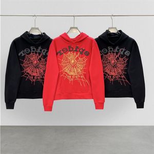 Sweat à capuche de concepteur pour femmes Sweat à capuche de haute qualité imprimé en mousse Spider Web graphique rose Sweatshirts pulls Srurt