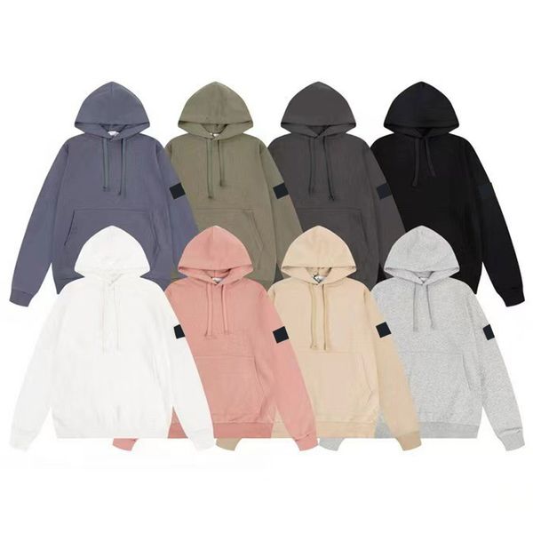 Sudaderas con capucha de diseñador Sudadera con capucha de piedra para hombre Pantalón de jogging de manga larga Ropa con capucha Sudadera con cuello en O suelta Sudadera con capucha de caramelo