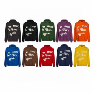 Sudaderas con capucha de diseñador CPFM YE DEBES NACIR DE NUEVO Carta Impreso sudaderas con capucha de manga larga con capucha para hombre mujer High Street Hip Hop femme jumper con capucha Suéter Traje