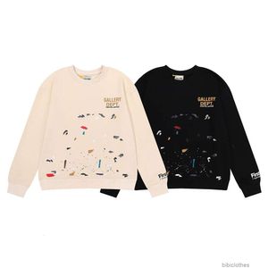 Sweats à capuche de créateurs Mode Sweat-shirts pour hommes Streetwear Galeries de mode Départements Tokyo Limited Encre Éclaboussures Impression peinte à la main Poids élevé en pur coton Terry