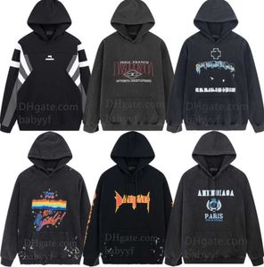 Designer Hoodies Hoods Hooded Street Fashion Sweater Kwaliteit Sweatshirts Hole Wear Design Dames Zwart Top Losse druppel Schouder Silhouet unisex plus maat