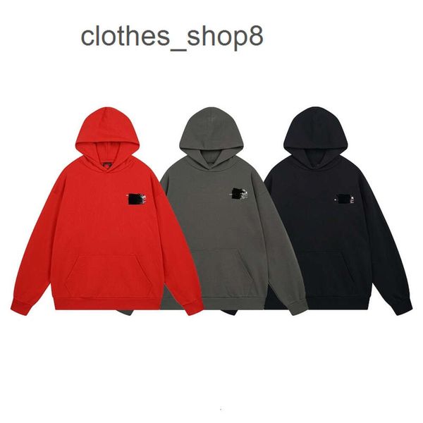 Sudaderas con capucha de diseñador Sudadera con capucha para hombre Balenciiaga Suéter para hombre Sudadera Edición alta Patrón de onda de cola Bordado de letras Cinta negra Con capucha Top para hombres y mujeres ZDM4 TN7T