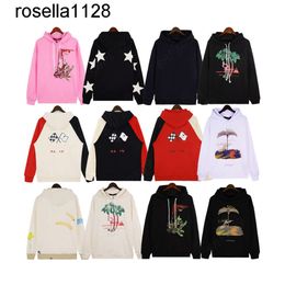 Designer Hoodies Heren dames 24aa Zwarte Pullover Sweatshirts Losse hoodie met lange mouwen Heren Dames Tops Kleding hoodie