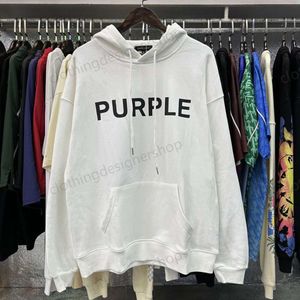 Sweats à capuche pour hommes Sweats à capuche Purple Marque Hommes Sweat à capuche de haute qualité Mens Trajet Out Wear Casual Mode Lâche Vêtements à manches longues High S S