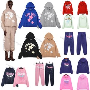 Designer Sp5der hoodies Young Thug hiphop mannen vrouwen hoodie hoge kwaliteit schuimprint spinnenweb grafische roze sweatshirts truien 555555