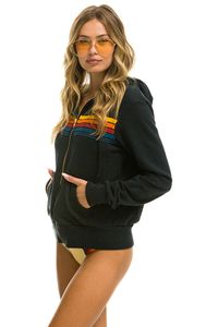 Sudaderas con capucha de diseñador para mujer, ropa de mujer con cremallera, sudaderas con capucha negras de poliéster de manga larga, ropa de diseñador para mujer, sudaderas con capucha para mujer