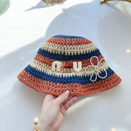 Gancho de diseñador, sombrero de pescador, sombreros de cubo coloridos de diseñador para mujer, gorras transpirables de vacaciones en la playa