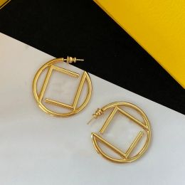 Designer Hoop voor dames mode Gold Hoops Big Circle oorbellen brief sieraden unisex earring studs 2209052d