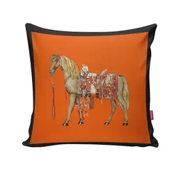 Designer cheval taie d'oreiller velours taie d'oreiller imperméable avec lettre de luxe à la main canapé voiture housse de coussin pour la décoration de la maison de bureau