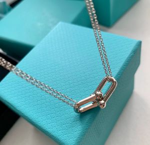 Designer Horseshoe Buckle hanger ketting voor vrouwen mode -sieraden accessoires perfect Valentijnsdag cadeau 45 cm