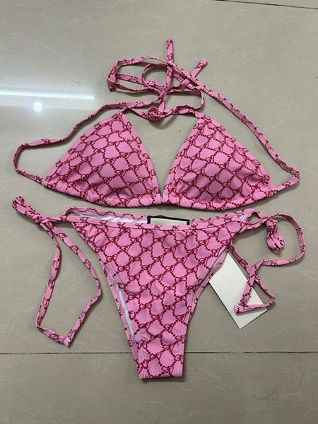 Designer Vente Chaude Bikini Femme Sens Plage Maillot De Bain Été Maillot De Bain Sexy Sling Strap Bur Conception Modèle Plaid Maillot De Bain De Haute Qualité Femmes # 1080