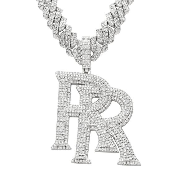 Diseñador Venta caliente Collar Sier Vvs Moissanite Diamond Hip Hop Ice Out Colgante de joyería personal para hombres