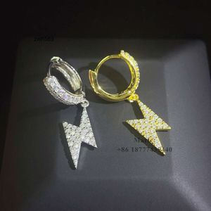Designer Hot Selling VVS Hoge Kwaliteit Pass Diamond Tester Oorbel voor Meisje S925 Met Vvs Moissanite Oorbellen Hip Hop Sieraden
