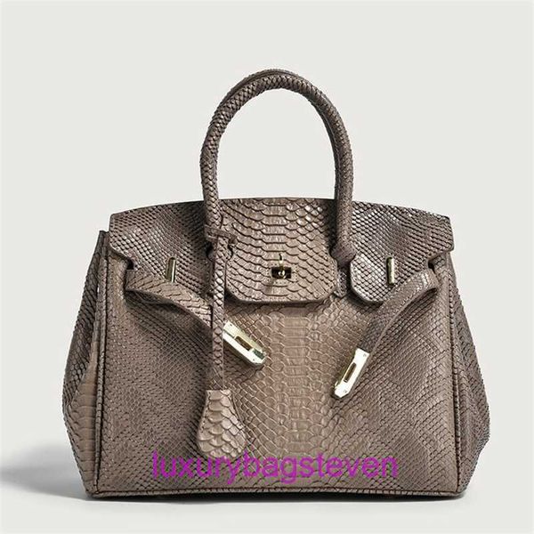 Designer Hremms Birkks sacs fourre-tout pour femmes Store en ligne StakeShin Womens Handbag Fashion Polydold One épaule Sac à bandoulière Large Capacit avec un vrai logo