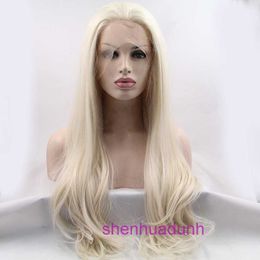 Ontwerper Human Wigs Hair For Women Newlook W1035 Nieuwe elegant lang haar Micro gekrulde Wig Lace Lace Hoofd