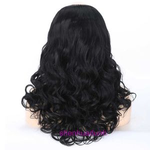 Ontwerper Human Wigs Haar voor vrouwen U-vormige halfhoofd Wig Dames Medium Lange Large Wave Pear Curl met Natural Fluffy Curly Pyj