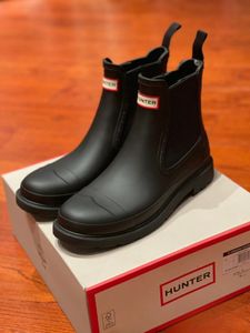  Bota de cazador de diseñador mujer Zapato de lluvia de goma zapatilla de deporte cazador Bota de lluvia cazadora Impermeable antideslizante Botas de lluvia de corte bajo Botas de agua para hombre Zapatillas de agua Tamaño 35-42