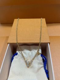 Designer iconische dames gouden mode hanger armband ketting bruiloft sieraden van hoge kwaliteit originele doos