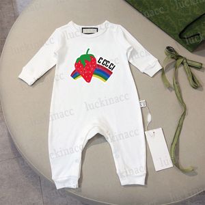 Designer Baby Onesies Lente En Herfst Babykleding Meisjes Rompertjes Merk Letter Print Body Kleding Jumpsuits Romper Outfit SDLX Geluk