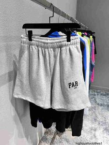 Designer Ins 22SS Summer Paris Lettered Heren en Women's Casual Loose Shorts YG7V