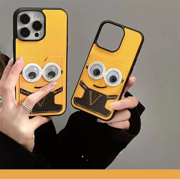 Diseñador Iphone 14 Pro Max Phone Case Classic Brand Phonecase Girls Cute Phone Covers con bolsillo para tarjeta para Iphone 14 Pro 13Promax 12 11 Xs