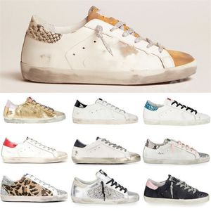 Designer Italie Marque Femmes Casual Chaussures Golden Superstar Sneakers Sequin Classique Blanc Do-old Dirty Super star Homme Chaussures de luxe Y66