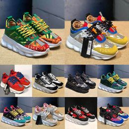 Designer Italy Casual Shoes Reflective Sneakers Mens Women Sneaker Chain Shoe Multi-color Suede Floral Leaopard Triple Black Spotted Arrows Plaid Purple Trainers