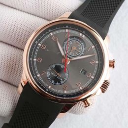 Designer IWC horloge heren portugieser horloges 5A mechanisch Cal.89361 uurwerk van hoge kwaliteit uhren 45 mm chronograaf pilot polshorloge achterkant transparant montre SO4V