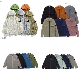Designer Jacket herenjack merk jas lente/zomer lichtgewicht lange mouwen trench jas waterdicht en zonbestendig regenjas maat: m-2xl stenen eilanden 589