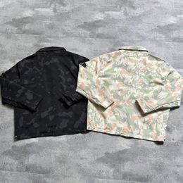 Designer Jacket Mens Stone Spring en Autumn Island Co Branded Long Sheeved Cuffband Band Camouflage Mens en Dames Casual Loose Jacket 56FX#