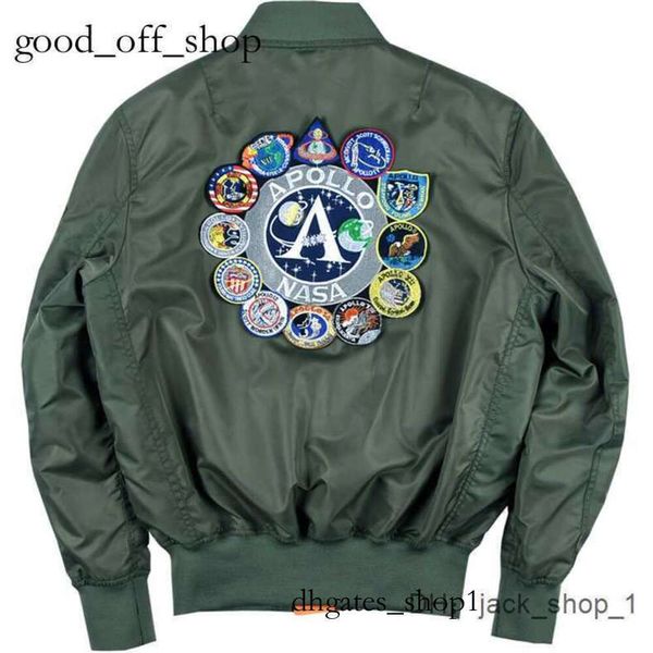 Designer jas heren dun bomberjack Dingdin NASA Apollo Commemorative Edition lente herfst honkbal uniform jas hoge kwaliteit steen 51