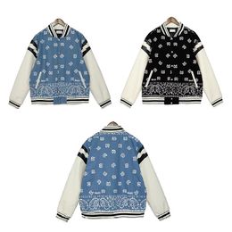 Chaqueta de diseñador Rhude Varsity Lovers Uniforme de béisbol Abrigo casual de invierno Estampado de moda Marea Sudadera unisex Tamaño S-XL