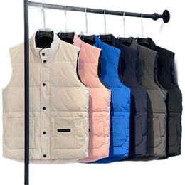 veste de designer gilets hommes freestyle réel plume vers le bas gilet de mode d'hiver chauffe-corps tissu imperméable avancé hommes femmes gilets veste